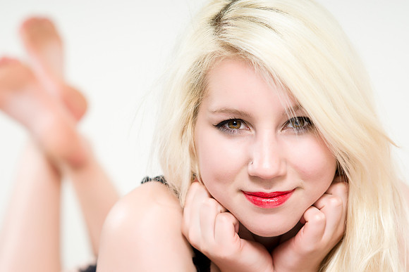 Blonde Model Boudoir Photo in Calgary