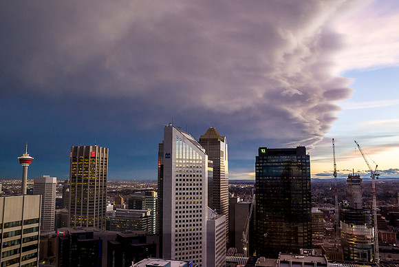 Calgary Downtown Storm