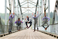 Randi and Luc - Wedding Party Groomsmen Jumping Contest
