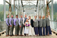 Randi and Luc's Wedding Party on the Bridge